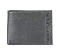 Portefeuille Italien 2 volets Arthur & Aston en cuir de vachette noir