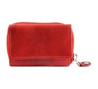 Portefeuille Just en cuir rouge format horizontal chic