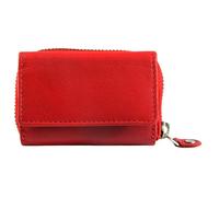 Portefeuille Just en cuir rouge format horizontal classique