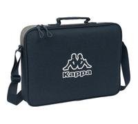 Safta M385, Kappa Dark Navy-Portefeuille extrascolaire, Sac à bandoulière, Confortable et Polyvalent, qualité et résistance, 38 x 6 x 28 cm, Couleur Mixte Enfant, Mélange Gris/Bleu Marine, Estándar
