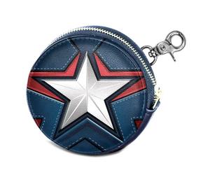 Portefeuille Karactermania Marvel Captain America Coura Bleu 8,7x8,7x2,3 cm