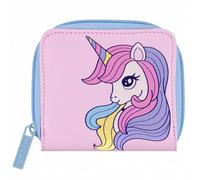 Portefeuille Licorne pour Fille, Portefeuille, Porte-Monnaie pour Fille avec Serrure, Rose 9x10x2 cm (Rose Licorne)