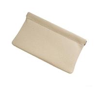 Portefeuille long à fermeture automatique, parfait pour ranger votre passeport, votre argent liquide et vos cartes dans un design élégant en cuir synthétique (gris)