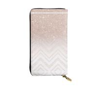 Portefeuille long en cuir imprimé à paillettes - Portefeuille personnalisé à la mode, plusieurs emplacements pour cartes, prêt à offrir, noir, taille unique, Noir/blanc, One Size