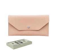 Portefeuille long pour hommes, porte-monnaie en cuir Slim PU Porte multifonctionnelle | Portefeuilles d'enveloppe pour femmes pour les rencontres sortantes quotidiennes achats, rose, riferimento
