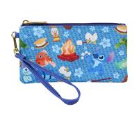 Portefeuille Loungefly Disney Stitch Camping Cuties zipper wrislet Bleu 20x10,6 cm