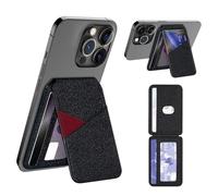 Portefeuille magnétique pour téléphone avec porte-cartes pour iPhone 14/15/16, support multifonction en cuir PU, compatible avec MagSafe, noir, Noir , Taille unique