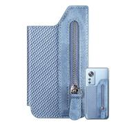 Portefeuille magnétique pour téléphone, portefeuille pliable à l'arrière de la poche pour changement de téléphone - Étui pratique pour la fête des pères, la fête des mères, un anniversaire, Bleu