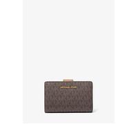 Portefeuille Michael Kors à fermeture éclair, format moyen, marron