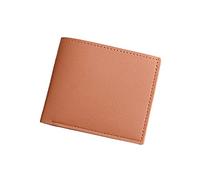 Portefeuille mignon et tendance pour homme - Portefeuille court de couleur unie - Sac à main Oepn - Plusieurs emplacements pour cartes - Pochette avant Noël - Ensemble portefeuille et portefeuille