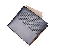 Portefeuille Mince en Cuir | Portefeuille Bifold en Cuir avec Verrouillage - Portefeuille pour Homme avec Espace de Stockage différencié ID de fenêtre pour Lui Cadeau