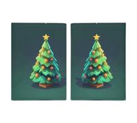 Portefeuille mince porte-passeport simple arbre de Noël imprimé porte-cartes passeport portefeuille en cuir organisateur de documents de voyage, style, 20,3 x 13,8 cm, décontracté, Style :,