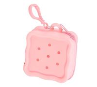 Portefeuille miniature en silicone Pièces de monnaie élastiques Conception de trou créatif Porte-cartes en silicone pour le stockage des fournitures scolaires Porte-clé en silicone Portefeuille, b