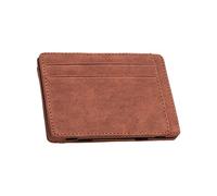 Portefeuille minimaliste en cuir | Portefeuille avec porte-cartes | Portefeuille organisateur d'argent | Portefeuille magique en cuir | Portefeuille magique fin au look élégant et efficace pour