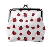 Portefeuille minimaliste et léger avec impression coccinelle pour les trajets scolaires et de travail, trousse de voyage pour concerts