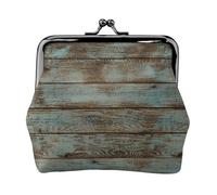 Portefeuille minimaliste et léger avec impression en bois de grange rustique pour l'école et le travail, Noir , Taille unique, Pochette à monnaie