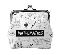 Portefeuille minimaliste et léger avec impression mathématique pour les déplacements scolaires et de travail, trousse de voyage pour concerts