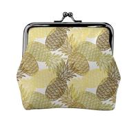 Portefeuille minimaliste et léger avec imprimé ananas exotiques tropicaux pour l'école et le travail, trousse de voyage pour concerts