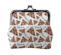 Portefeuille minimaliste et léger avec motif pizza pour les trajets scolaires et de travail, kit de voyage pour concerts