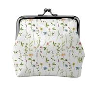 Portefeuille minimaliste léger et minimaliste avec impression aquarelle d'herbes aromatiques pour les trajets scolaires et de travail, kit de voyage pour concerts