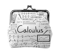 Portefeuille minimaliste léger pour l'école et le travail Motif géométrique g alculus, Noir , Taille unique, Pochette à monnaie