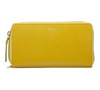 Portefeuille - Mode - LA purse - Cuir Saffiano - Ambre - Souple - Zippée