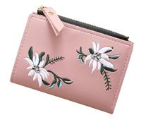 Portefeuille Multifonction pour Femmes, Grand Format, en Cuir Pu Rose | Organiseur de Cartes, Usage Voyage et Concerts, Léger et Portable, Style Mode, Forme Délicate