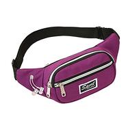 Portefeuille multifonction pour téléphone portable de sport d'extérieur pour homme et sac de poche pour femme, sac banane lombaire pour randonnée (violet, 28 x 4 x 10 cm)