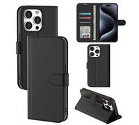 Portefeuille multifonctionnel noir/marron/bleu foncé/blanc en PU, étui de téléphone compatible avec 11 12 13 14 15 Pro Max pour un usage quotidien. Étui portefeuille compatible avec Samsung Galaxy A55