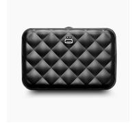 Portefeuille - ÖGON DESIGN - Lady Case - Aluminium matelassé - Noir - Compact et léger