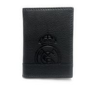 Portefeuille officiel du Real Madrid - Cuir 100 % authentique avec protection RFID, design exclusif avec blason du club. Cadeau pour homme., multicolore, De mano, Classique
