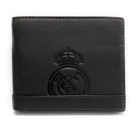Portefeuille officiel du Real Madrid - Cuir 100 % légitime avec protection RFID, design exclusif avec blason du club. Cadeau pour homme., multicolore, De mano, Classique