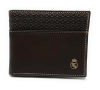 Portefeuille officiel du Real Madrid - Cuir premium 100 % légitime, protection RFID avancée, gravure exclusive et style moderne. Cadeau de qualité pour homme., multicolore, De mano, Classique
