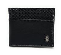 Portefeuille officiel du Real Madrid - Cuir premium 100 % légitime, protection RFID avancée, gravure exclusive et style moderne. Cadeau de qualité pour homme., multicolore, De mano, Classique