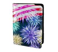 Portefeuille patriotique du 4 juillet imprimé drapeau américain 14 cm pour passeport élégant et sécurisé pour voyageurs