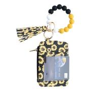 Portefeuille perlé Pochette cartes et pièces