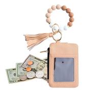 Portefeuille perlé - Pourse de carte de porte-clés Bracelet 18x8cm Bracelet pour femmes, voyage avec un rangement élégant, petit sac perlé pour la fête, le mariage, le shopping, les vacances, la date,