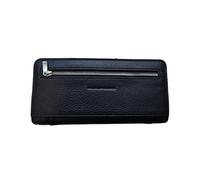 Piquadro - Portefeuille en cuir noir pour femme avec poche à monnaie - Femme - Accessoires - Noir - Taille: ONE Size