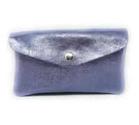 Portefeuille pochette COMPO Lilas irisé - OH MY BAG - Femme - Violet - Cuir irisé - 16cm x 9,5cm x 2cm