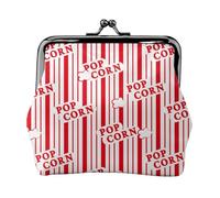 Portefeuille pop-corn 1 portefeuille portefeuille fermeture baiser petit portefeuille en cuir PU pour femme