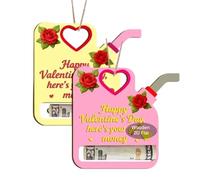 Portefeuille Porte-Billets Accessoire de Décoration pour Homme - Lot de 2 Accessoires de Fête en Bois Forme de Bidon d - Ornement Porte-Billets pour la Saint-Valentin,pour Adultes Anniversaire Fêtes N