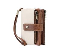 Portefeuille Porte-Cartes - Porte-Monnaie Anti-Vol Pliable En Cuir PU Avec Fermeture Éclair - Organisateur De Voyage Pour Argent Et Cartes - Pour Femmes Hommes Conducteurs Voyageurs Travail Plage