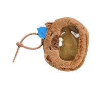 Portefeuille porte-clés en peluche avec intérieur spacieux, étui de rangement pratique Cpin pour carte de rangement pour badge essentiel quotidien sur le thème de Capybara, Oiseau, Beauté de masse
