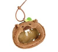 Portefeuille porte-clés en peluche avec intérieur spacieux, étui de rangement pratique pour carte Cpin pour essentiels quotidiens en peluche douce Capybara Pouch Organizer, Tortue, Beauté de masse