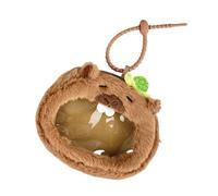 Portefeuille porte-clés en peluche avec intérieur spacieux, étui de rangement pratique pour carte Cpin pour essentiels quotidiens en peluche douce Capybara Pouch Organizer, Tortue, Beauté de masse