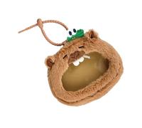 Portefeuille porte-clés en peluche avec intérieur spacieux, étui de rangement pratique pour carte Cpin pour essentiels quotidiens en peluche douce Capybara Pouch Organizer, b, Beauté de masse