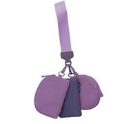 Portefeuille porte-clés - Triple pochette à poignet | Portefeuille portable zippé autour de la dragonne pour femme avec porte-clés, poche compacte pour pièces de monnaie pour une utilisation en