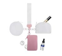 Portefeuille porte-clés, trois pièces de monnaie pour femmes poche à monnaie - Purslet de bracelet portable Zip détachable autour de la monnaie pour un court-circuit pour un court voyage et à l'extéri