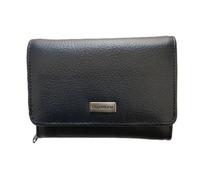 Portefeuille -Porte-Monnaie Eléphant d’Or - Bleu Marine - Cuir de Vachette - Femme