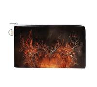 Portefeuille porte-monnaie en toile avec inscription « Show A Heart on Fire » - Portefeuille pour homme et femme - Taille unique, Style :, Taille unique, Porte-monnaie